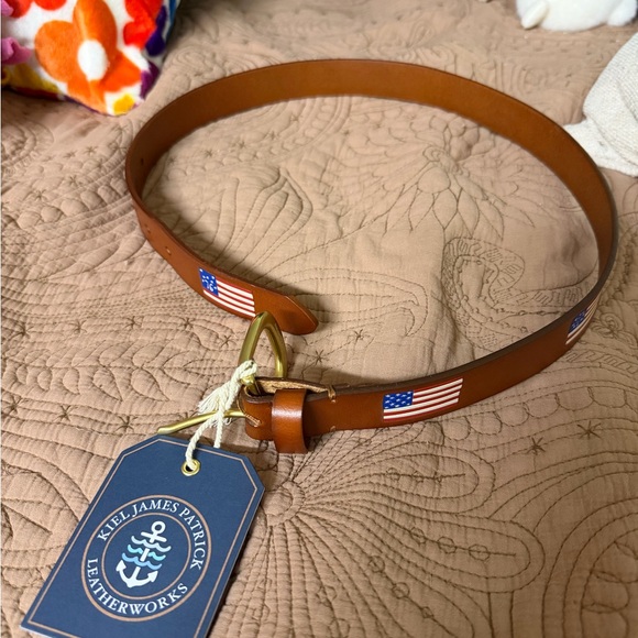 Kiel James Patrick Accessories - Kiel James Patrick Tan Leather Belt